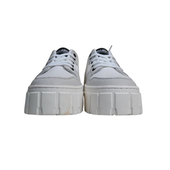 Palladium Womens 8.5 Pallatower Lo Star White Leather Platform Sneaker NEW - Picture 4 of 10